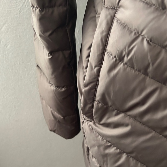 Marc New York Women's Brown Quilted Jacket with Faux‎ Fur Hood large - Picture 3 of 7